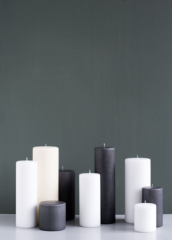 White Pillar Candles