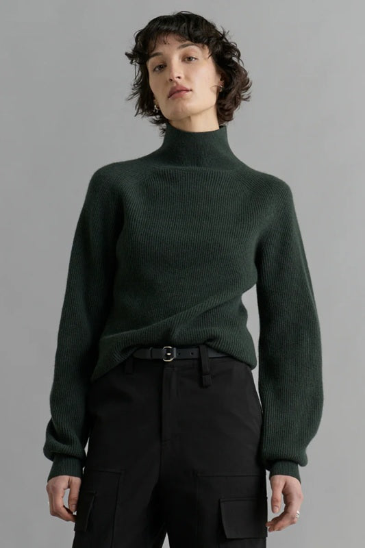 Cashmere Turtleneck Sweater – Forest