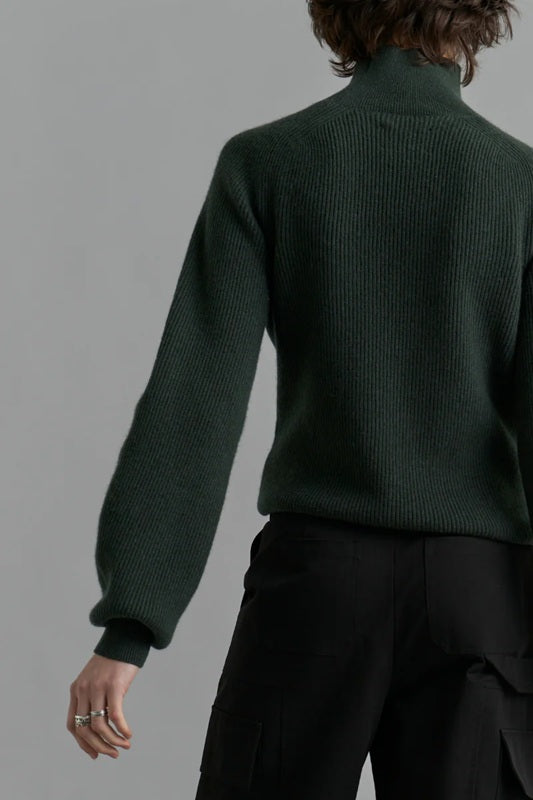 Cashmere Turtleneck Sweater – Forest