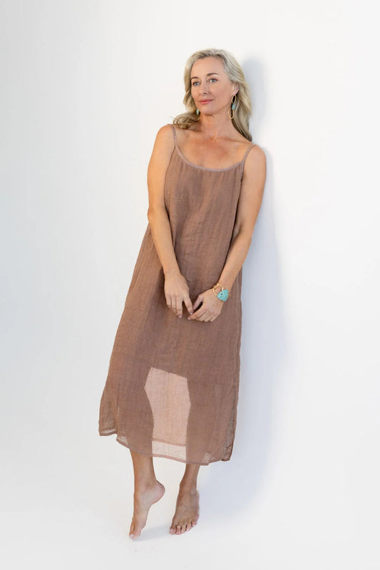 Luxe Linen Slip - Clay