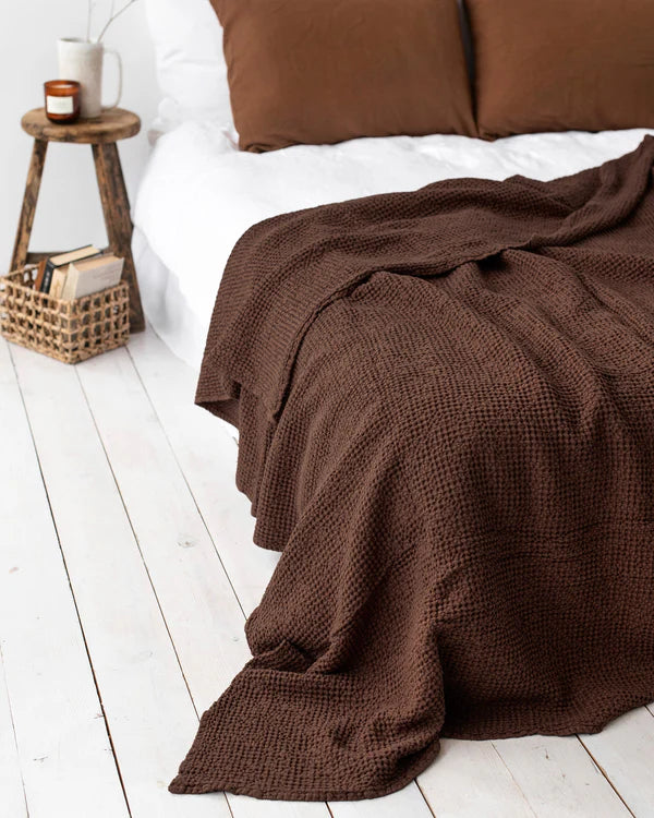 Waffle Blanket – Dark Chocolate