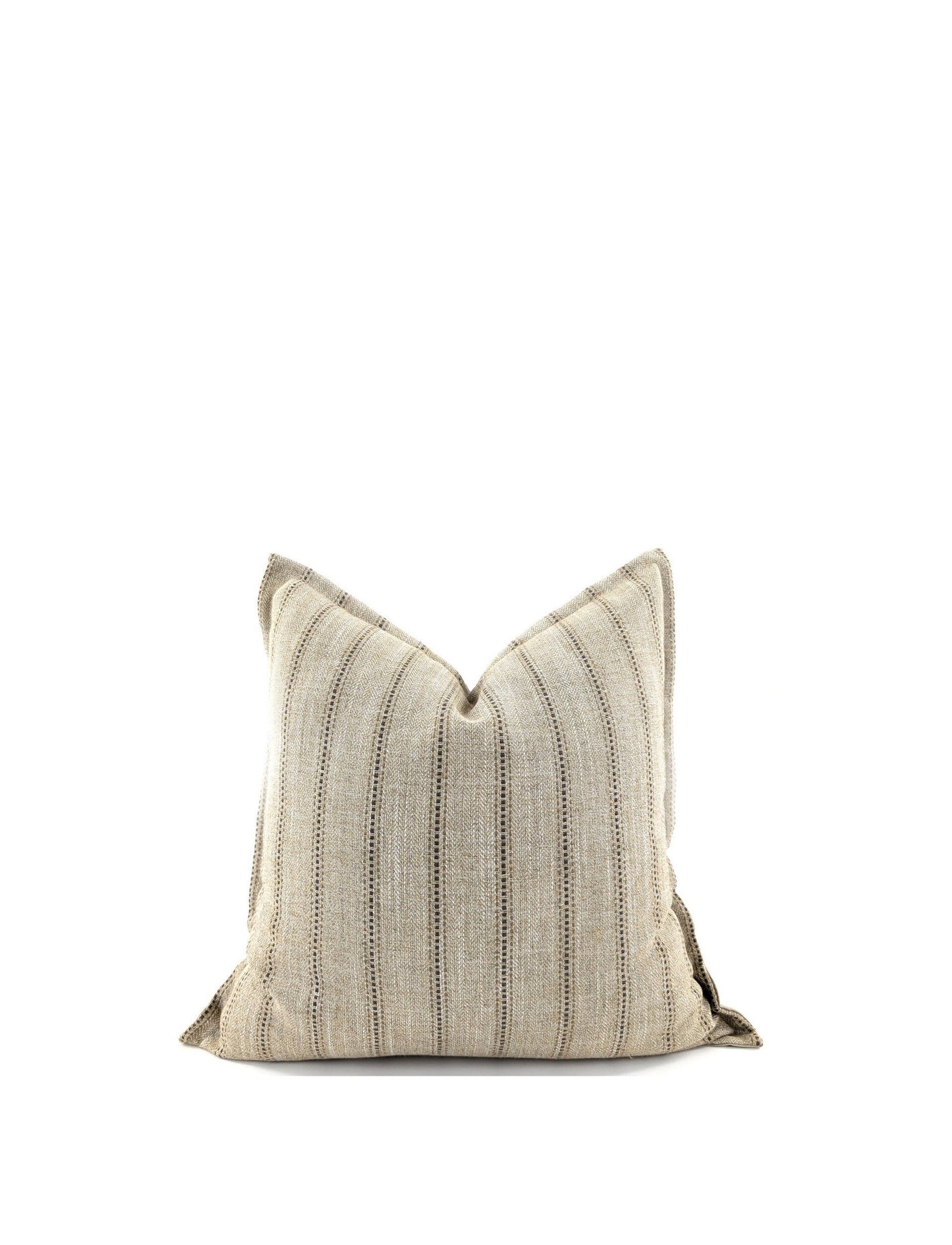 The Haven Stripe Cushion - Natural
