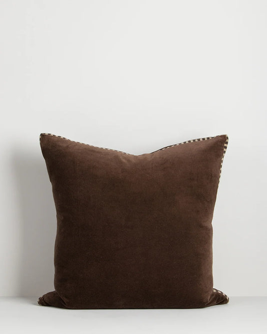 Edward Cushion in Chocolate