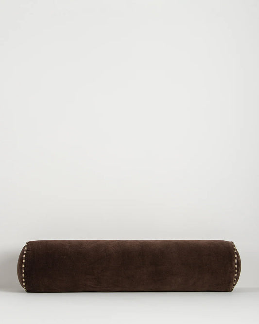 Elliot Bolster Cushion in Chocolate