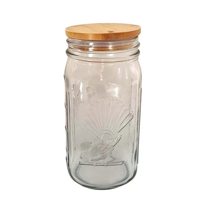 Glass Storage Jar | Natural Wooden Lid