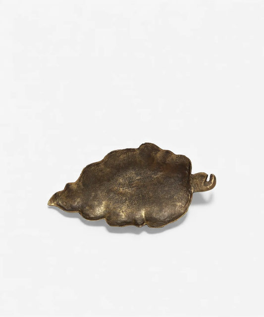 Aged Gold Leaf Plate