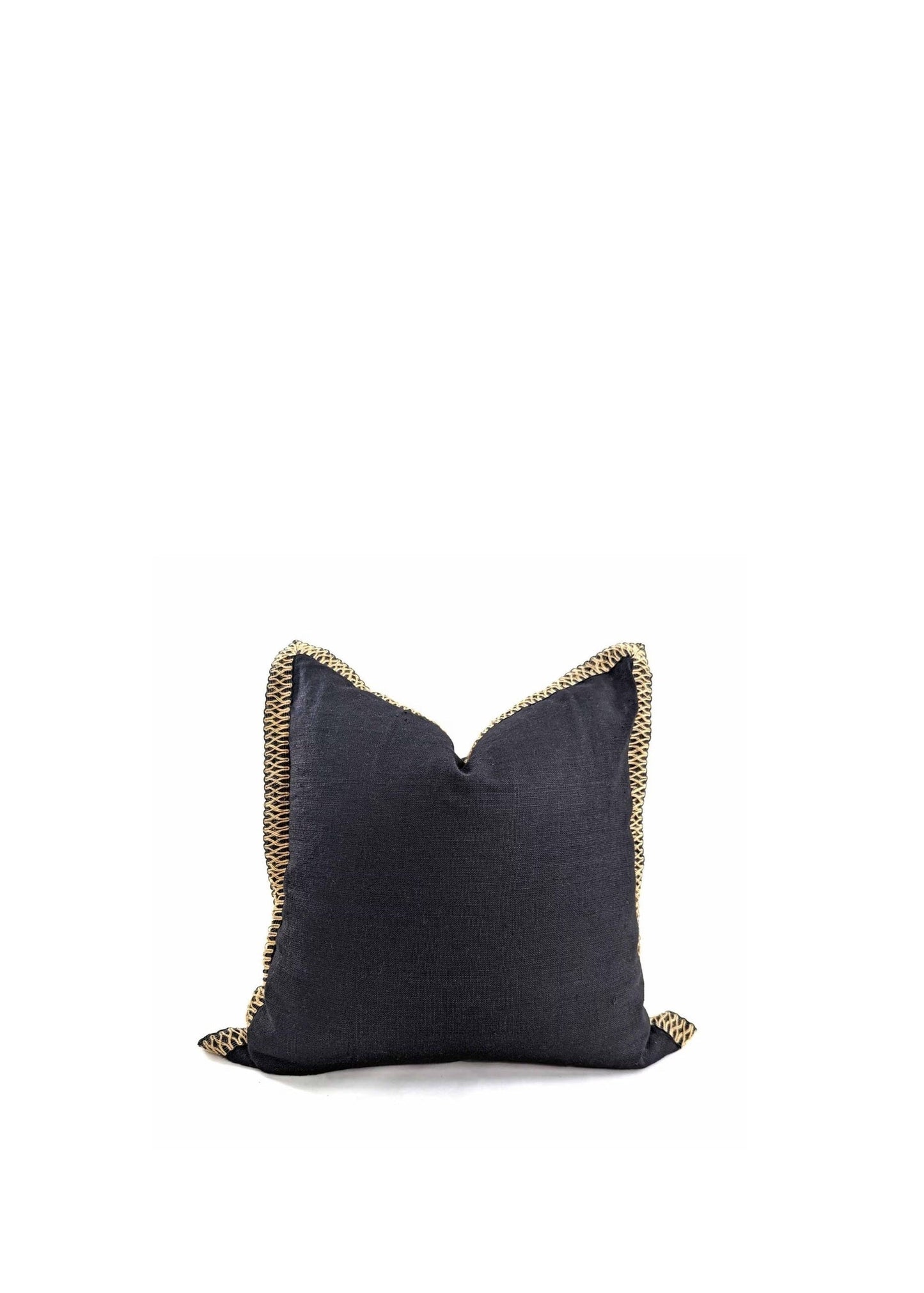 Jute Flange Cushion Cover