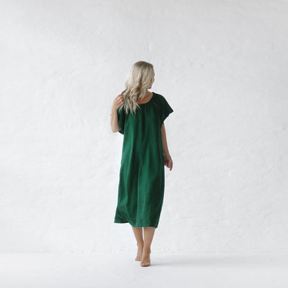 Breeze Linen Dress | Green