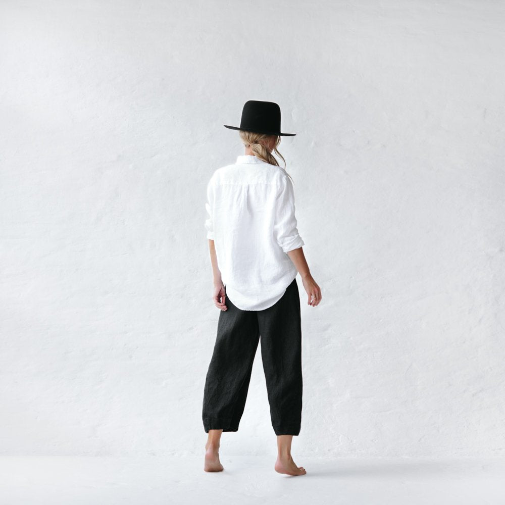 Uma Linen Pants | Black