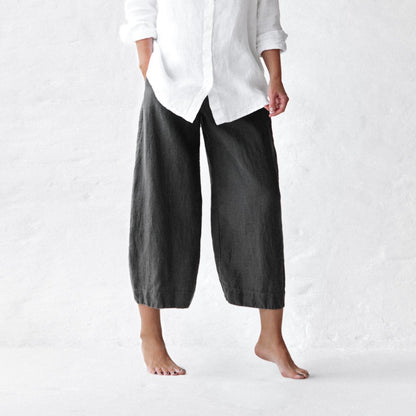 Uma Linen Pants | Grey