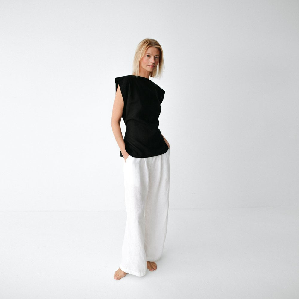 Linen Pants | White