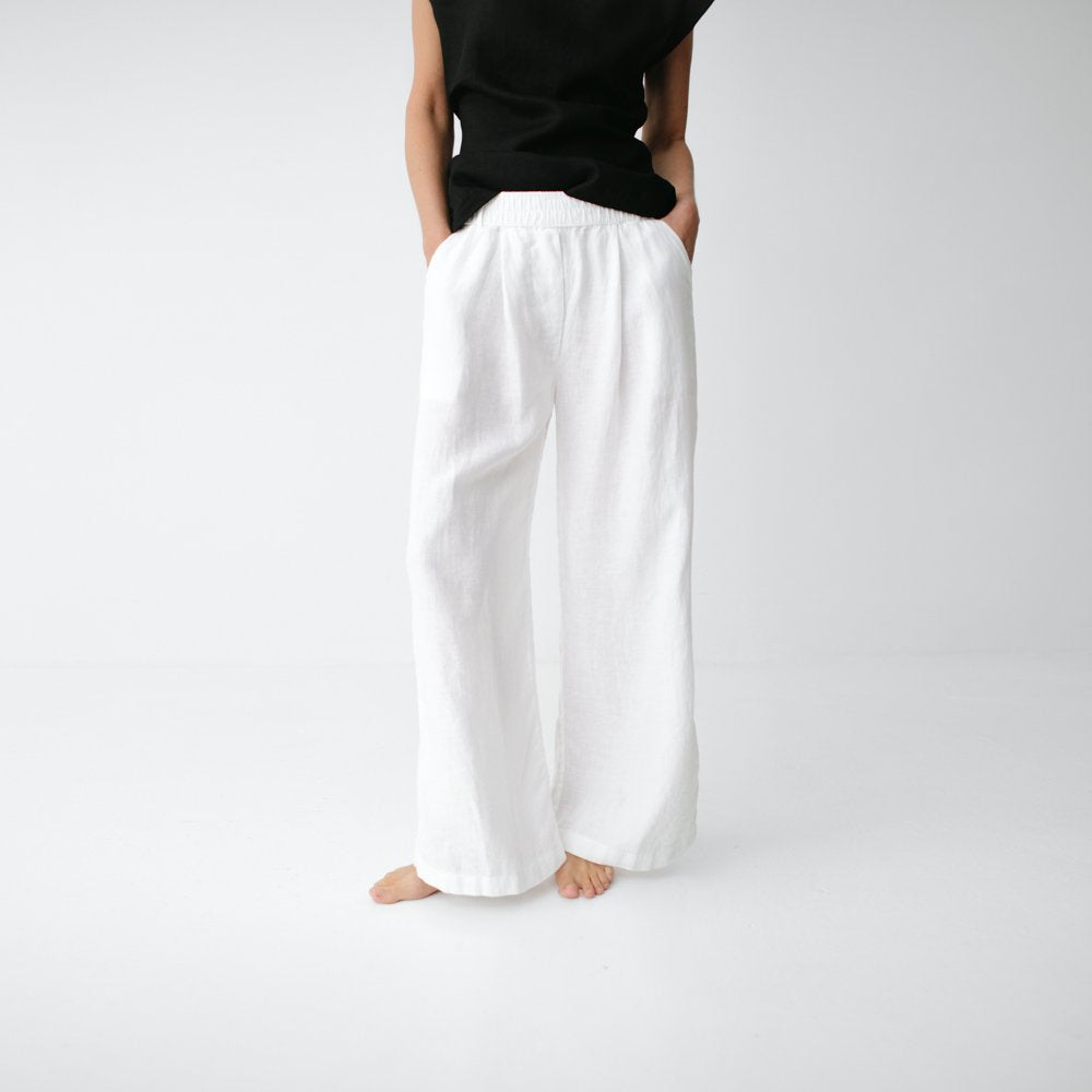 Linen Pants | White