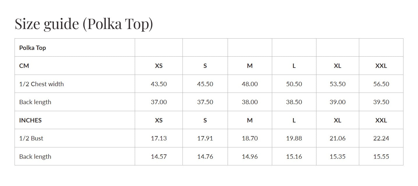 Polka Linen Top – Green