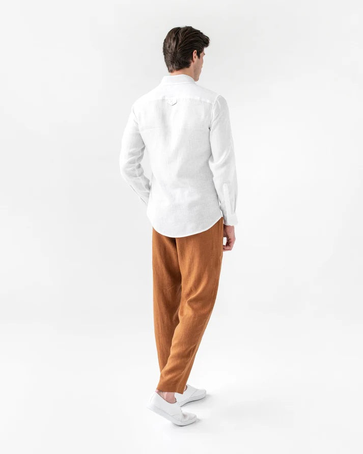 Men's Linen Pants | Cinnamon