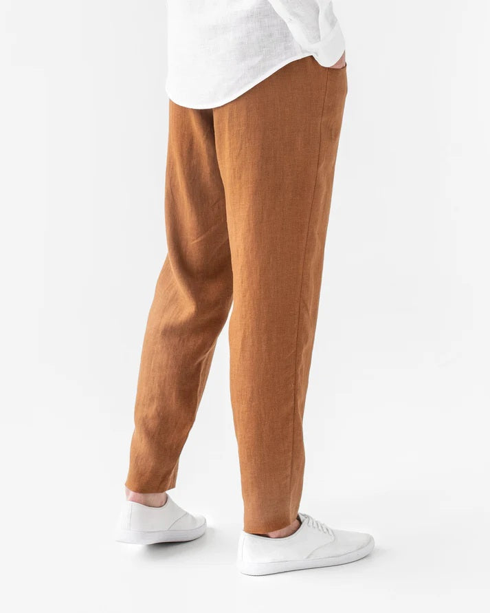Men's Linen Pants | Cinnamon