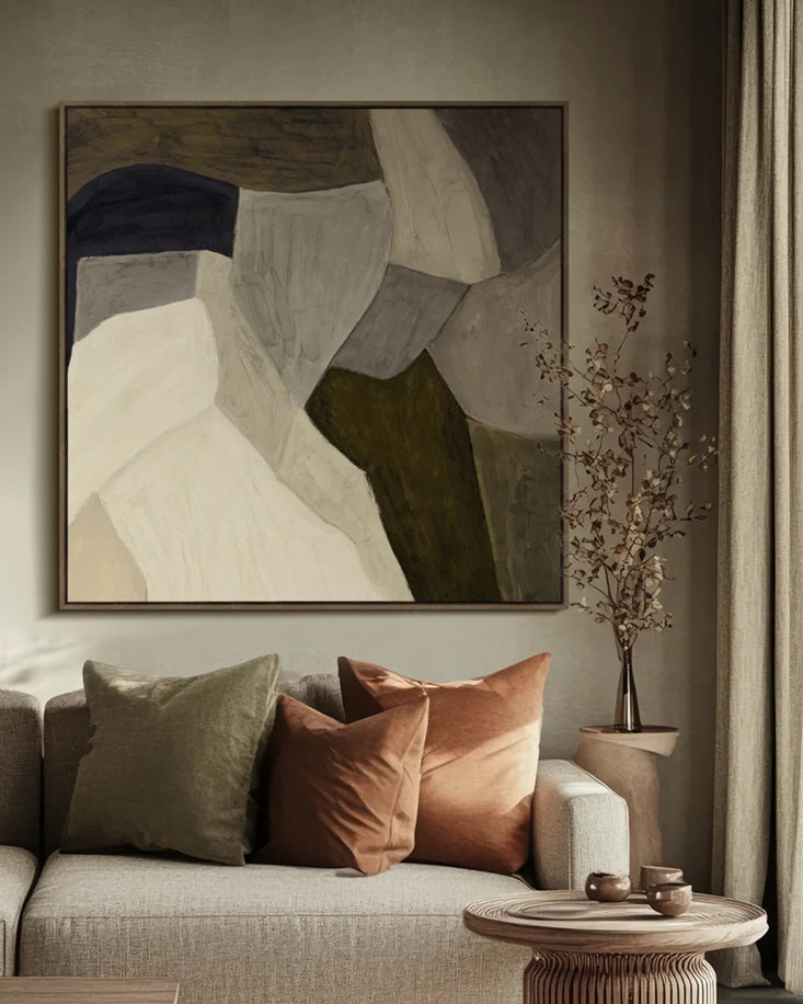 Mess Print - Framed Canvas