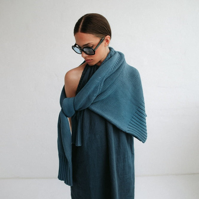 Izumi Linen Dress | Navy