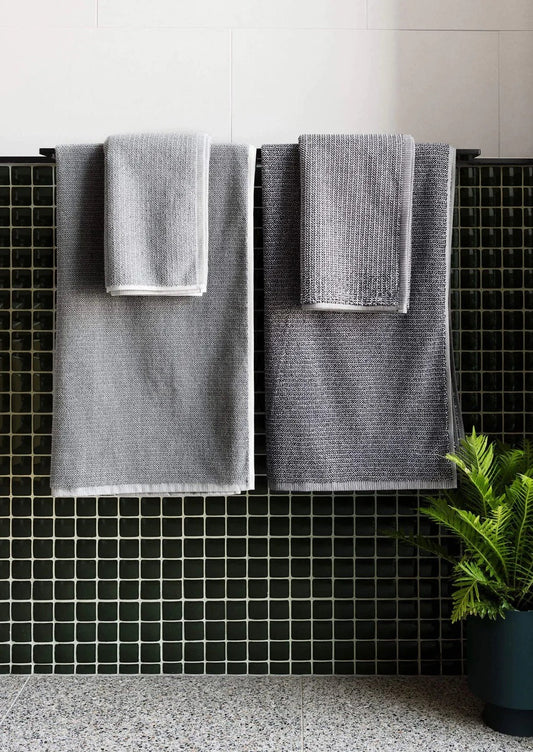 Tweed Towels | Grey