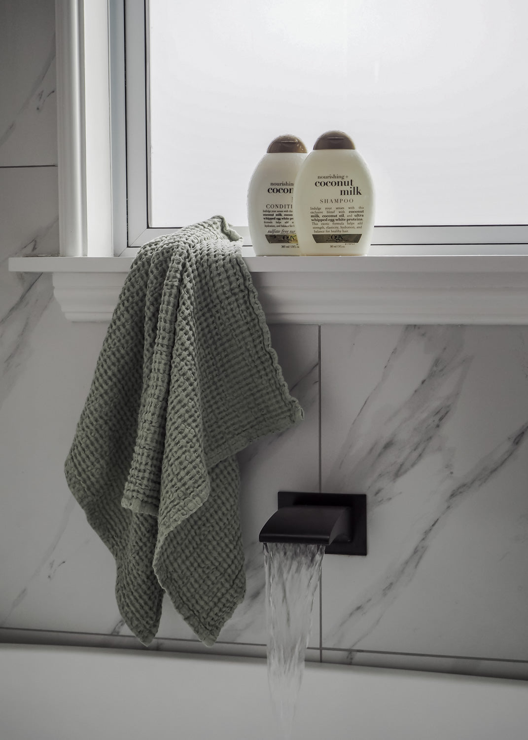 Linen Waffle Towel Set | Pistachio