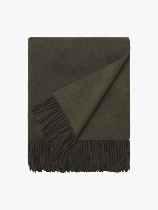 Australian Wool Throw - Olive & Nori
