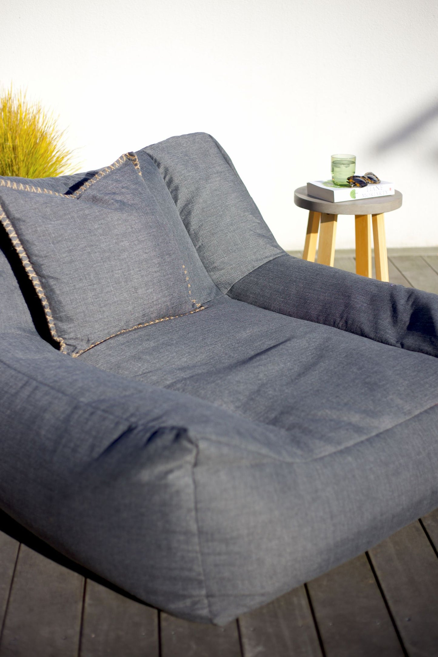 Outdoor Bean Bag Lounger - Charcoal