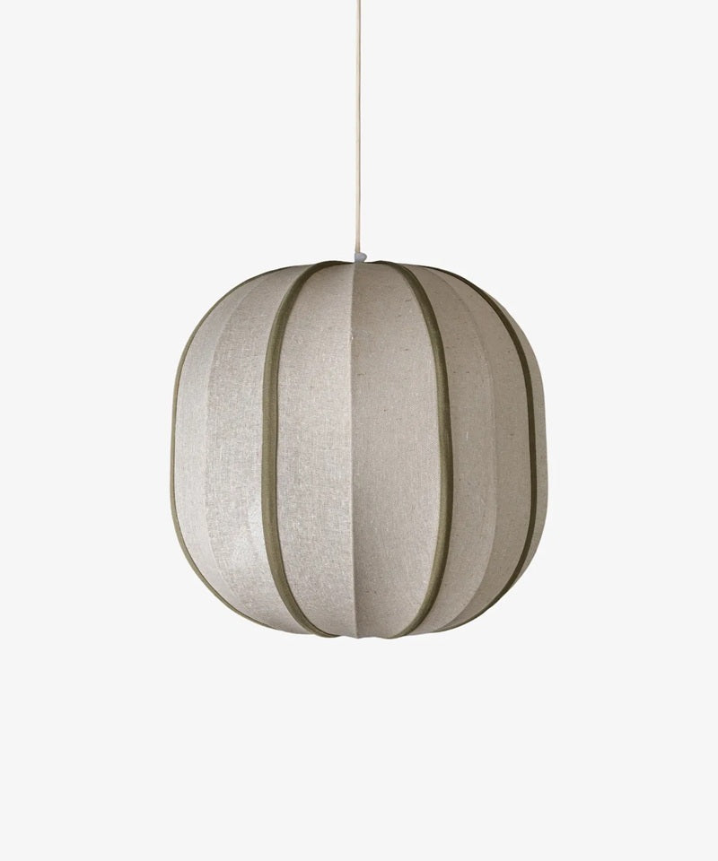 Orb Pendant - Olive & Natural