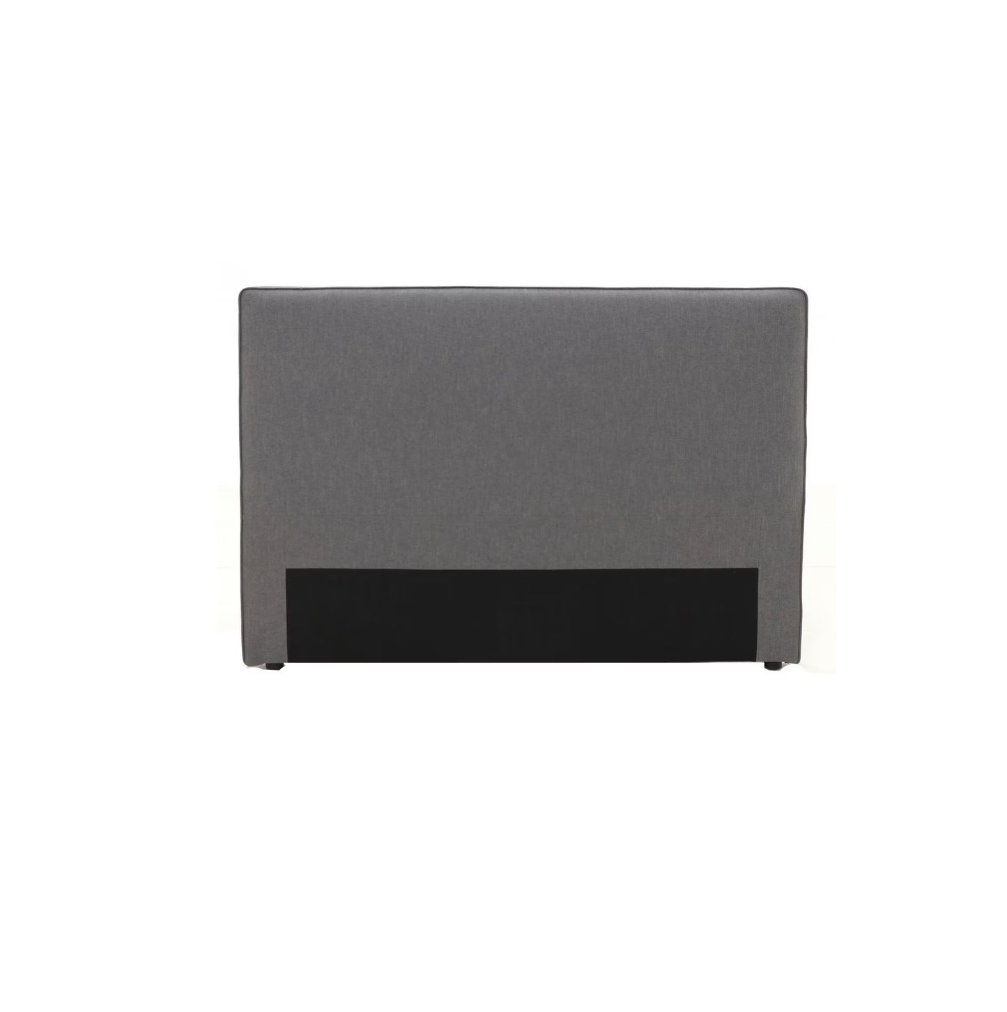 Piped Edge Headboard | Charcoal
