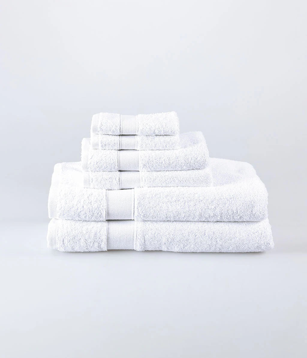 Pure Cotton Towel Set | White