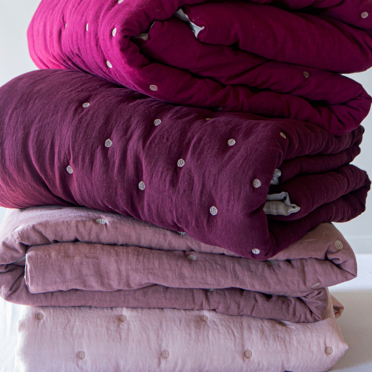 Linen Quilt | Vintage Pink | Made in Italy