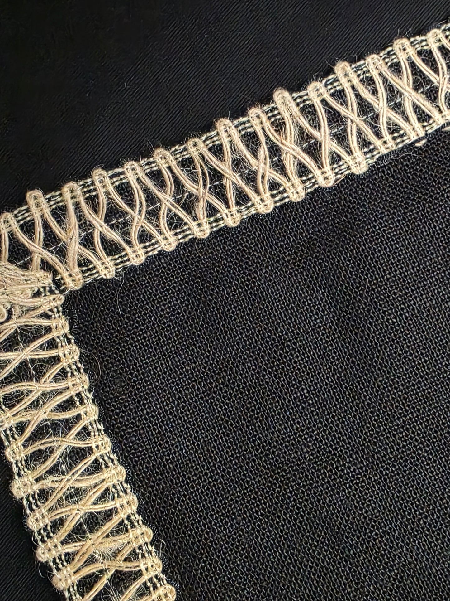 Jute Flange Cushion Cover