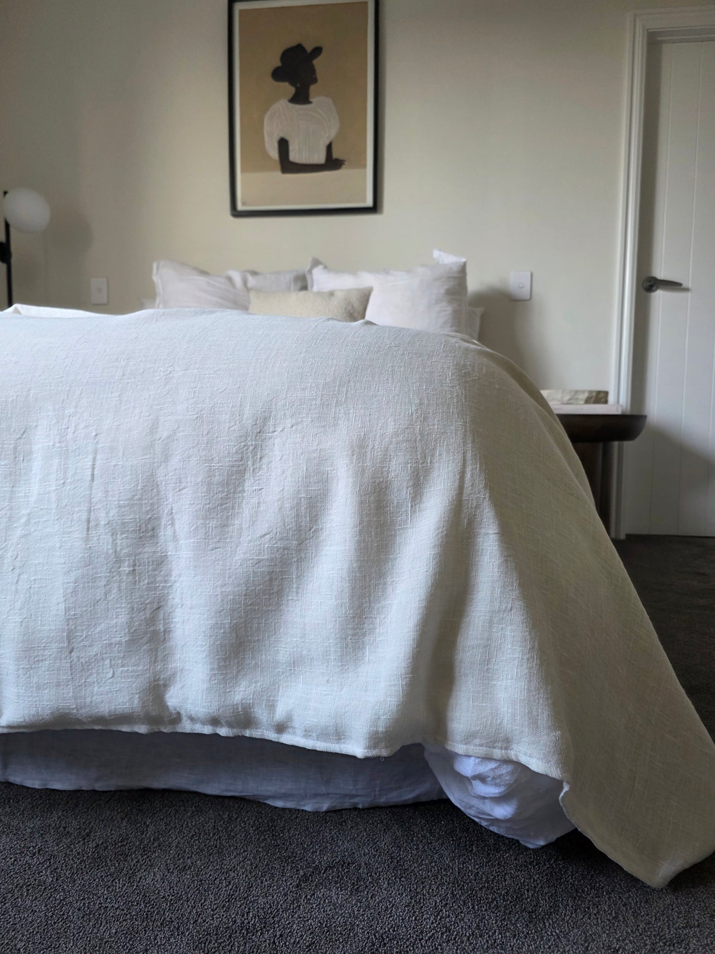 The Coverlet Throw | Chalk