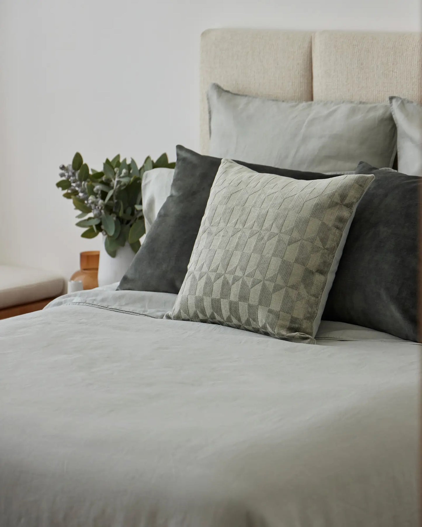 French Linen Duvet Cover | Sage