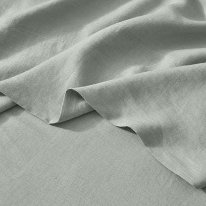 French Flax Linen Fitted Sheet | Sage
