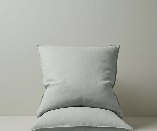 French Flax Linen Pillowcases - Sage