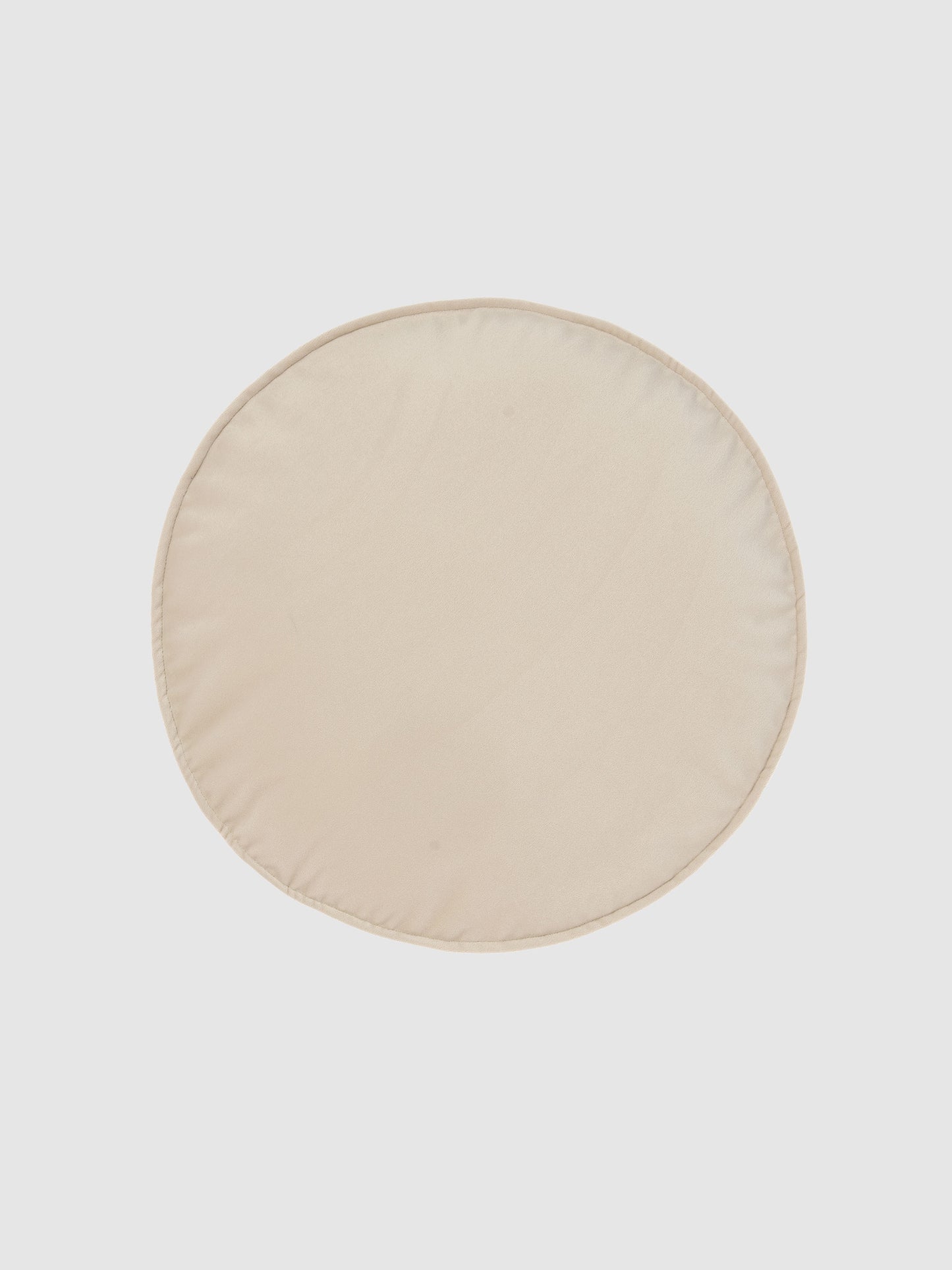 Velvet Round Cushion – Sand