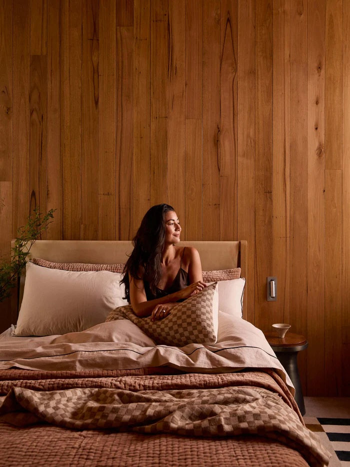 Velvet Quilt | Caramel