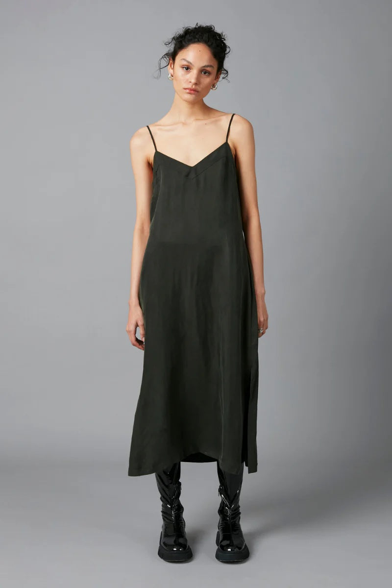 Glider Midi Dress - Dark Khaki