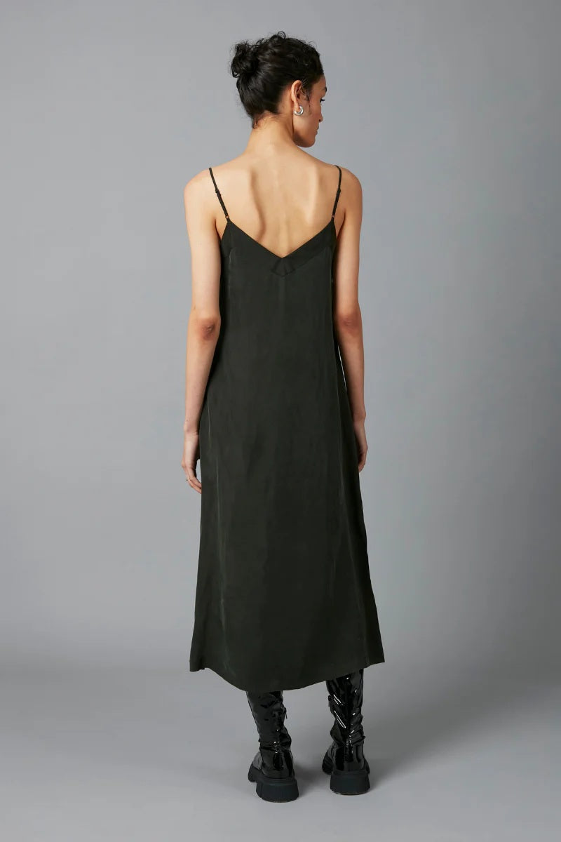 Glider Midi Dress - Dark Khaki