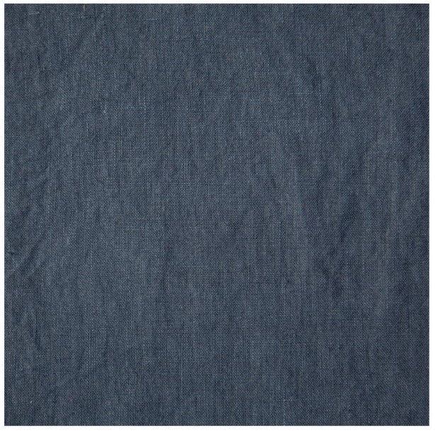 Fiore di Lino Flat Top Sheet | Stone Blue Piping | Made in Italy