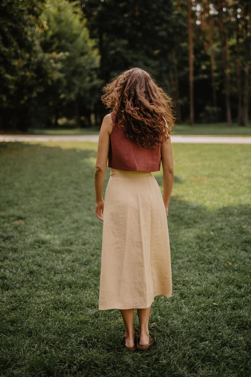 Iris Linen Skirt | Butter