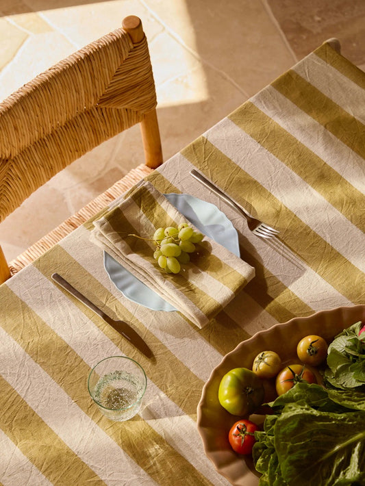 Riviera Napkin Set - Pear Stripes