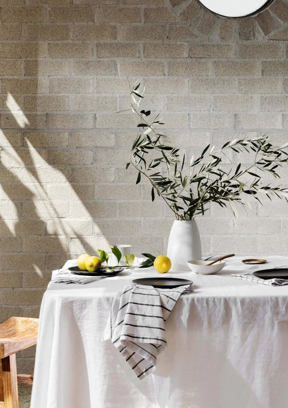 Linen Tablecloth | White