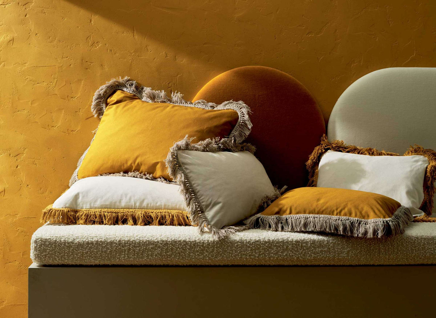 Honoré Cushion | Cumin & Linen