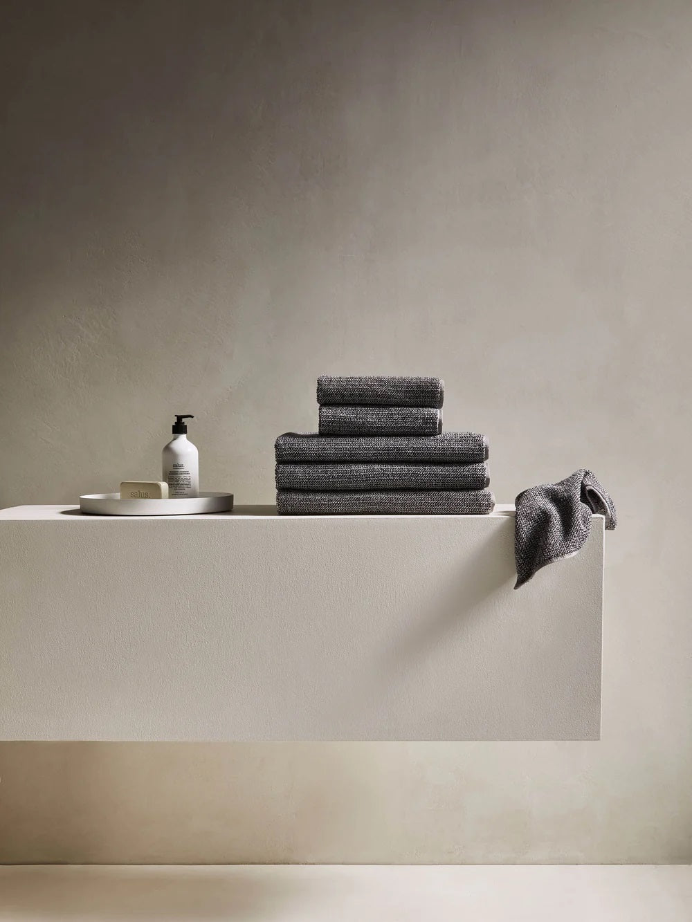 Tweed Towels | Coal