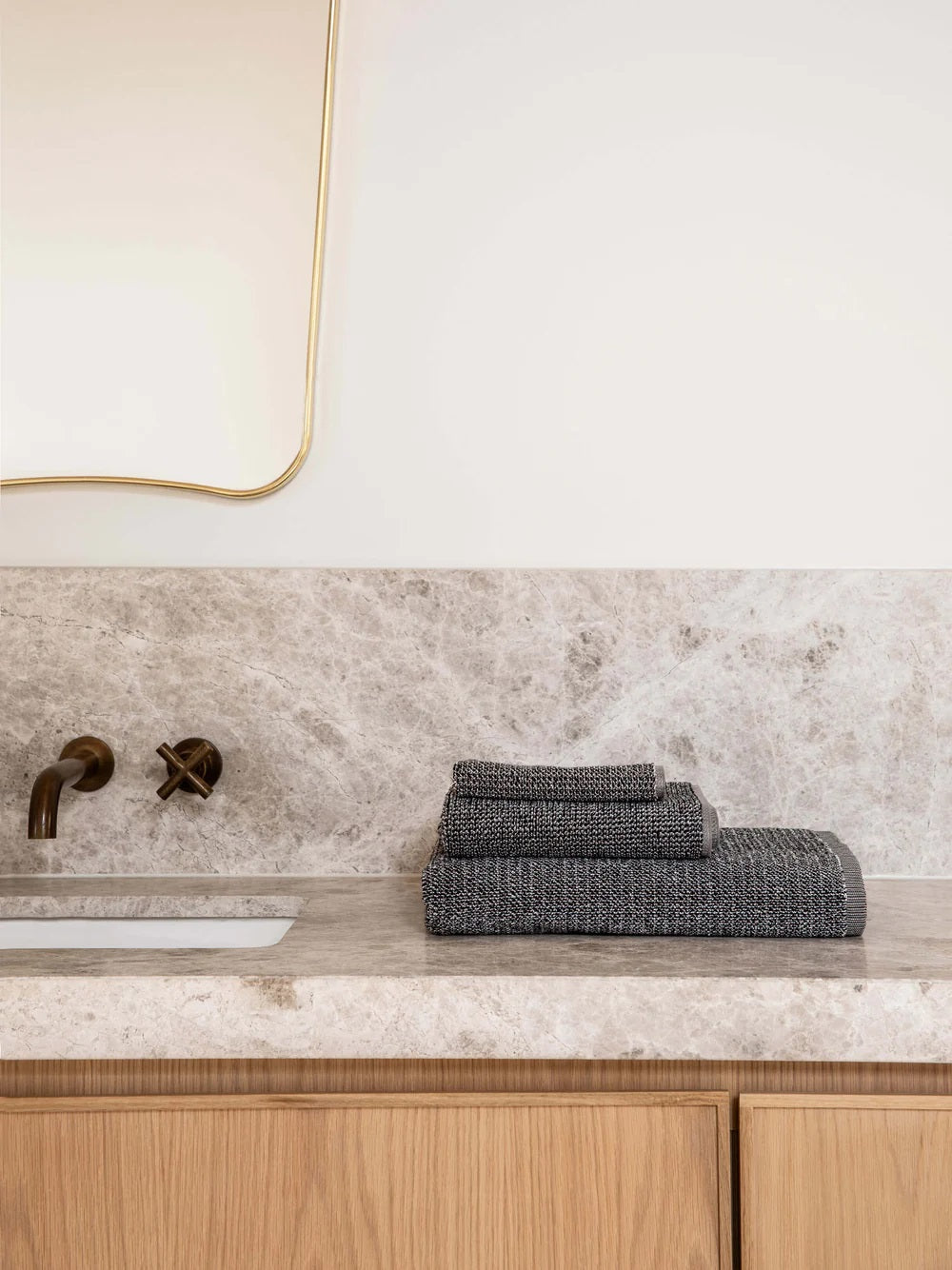 Tweed Towels | Coal