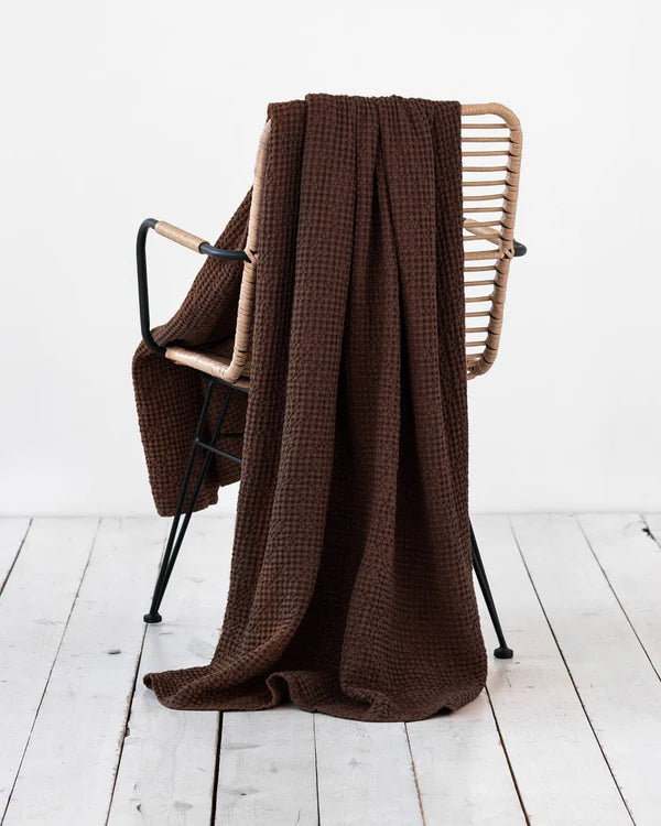 Waffle Blanket – Dark Chocolate