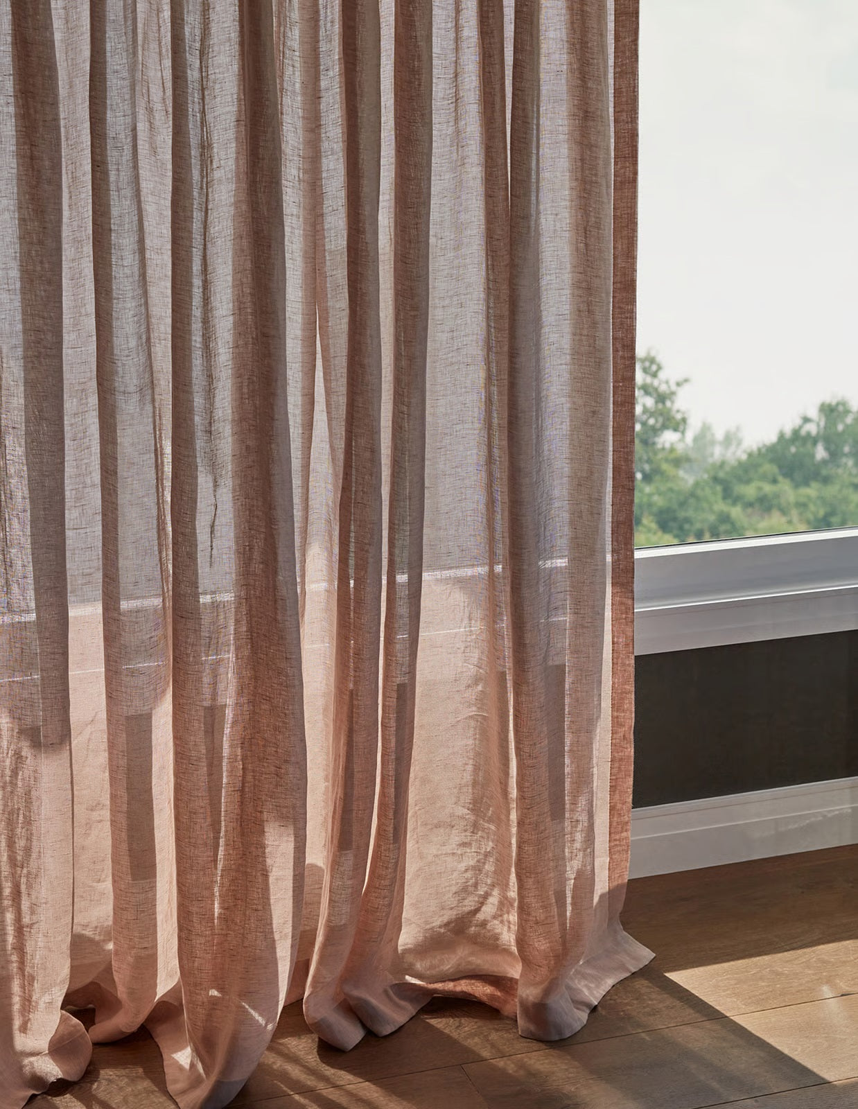Sheer S Fold Curtains - 100% Pure Linen