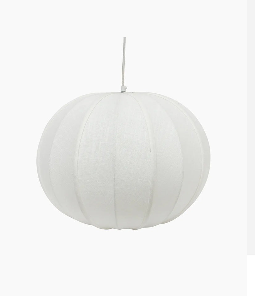 Cotton Sphere Lamp - White
