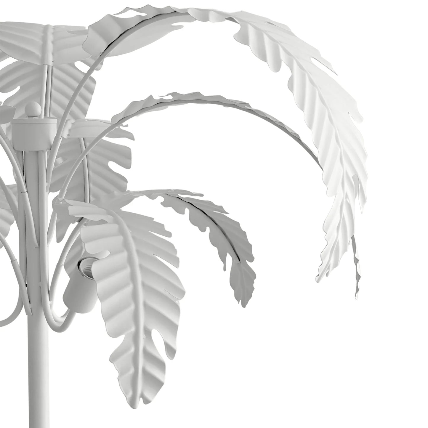 Iron Palm FLOOR LAMP | White