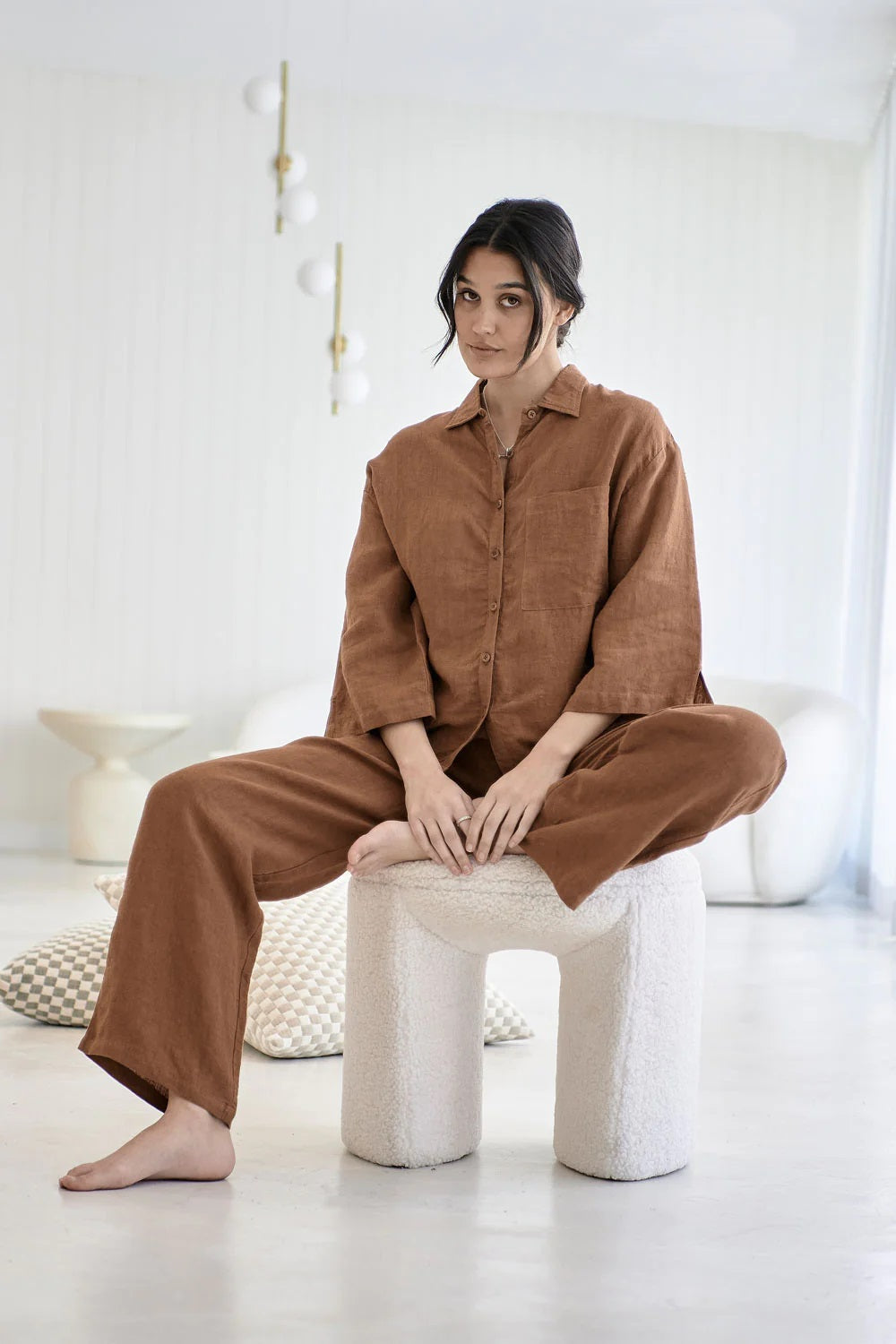Loungewear Linen Shirt | Nutmeg